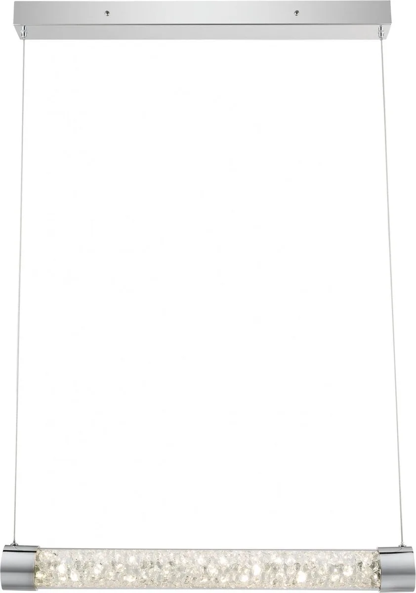 Hanglamp Globo Alivio LED - Chroom/K5 kristallen de Globo en Chrome – photo produit