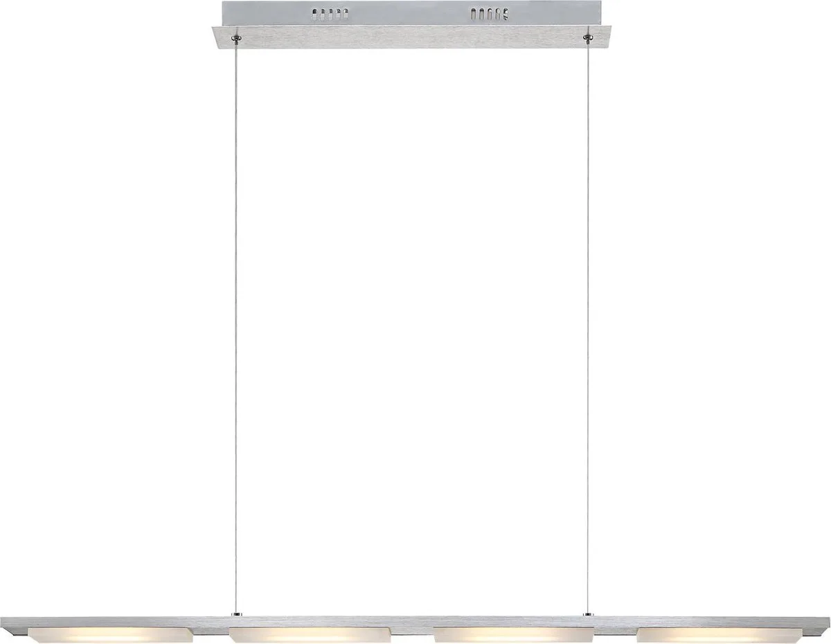 Hanglamp Globo Lazio LED - Acryl afdekkappen de Globo en Aluminium – photo produit