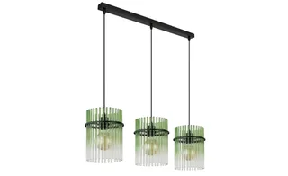 hanglamp - GORLEY - glas - grote eettafellamp - E27 - 15698-3HG de Globo en Vert – photo produit 2 sur 3