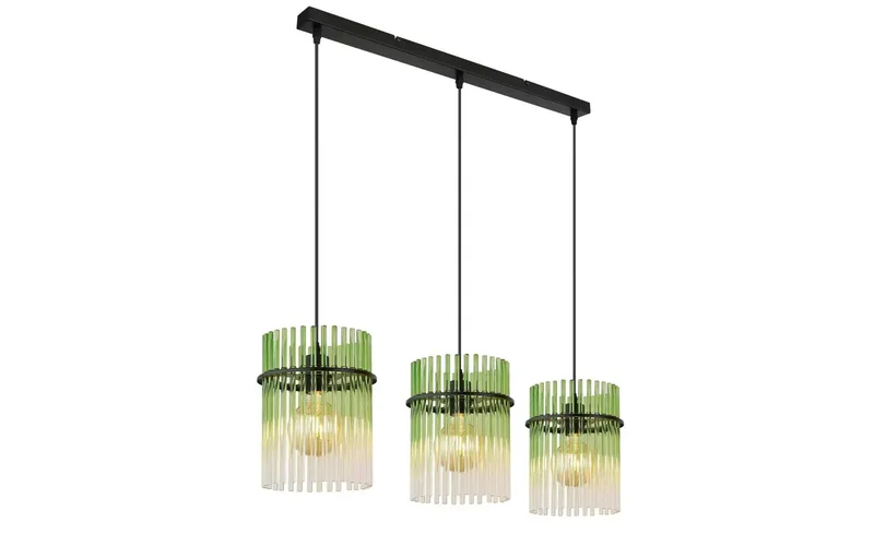 hanglamp - GORLEY - glas - grote eettafellamp - E27 - 15698-3HG de Globo en Vert – photo produit 3 sur 3
