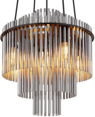 Hanglamp - GORLEY - glas - Ø 40cm - E14 - 15698H2 de Globo en Noir – photo produit 1 sur 3