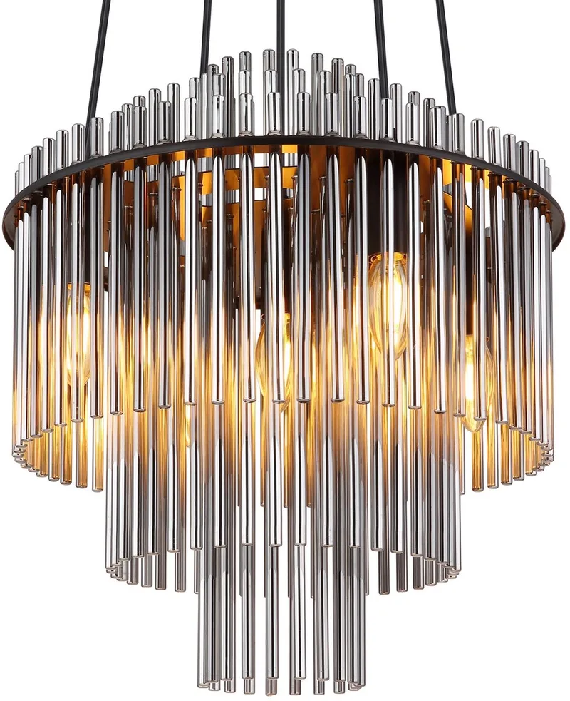 Hanglamp - GORLEY - glas - Ø 40cm - E14 - 15698H2 de Globo en Noir – photo produit 1 sur 3