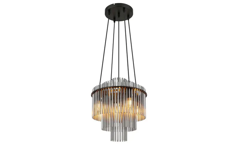 Hanglamp - GORLEY - glas - Ø 40cm - E14 - 15698H2 de Globo en Noir – photo produit 3 sur 3