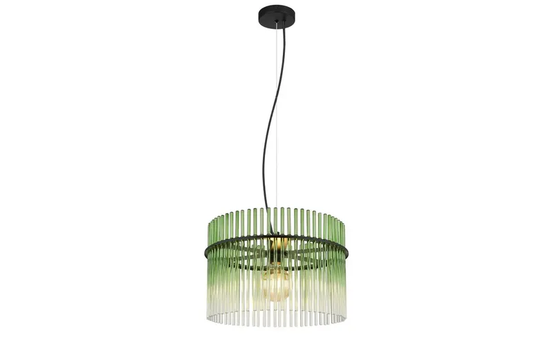 Hanglamp - GORLEY - glas - Ø 40cm - E27 - 15698HG de Globo en Vert – photo produit 2 sur 3