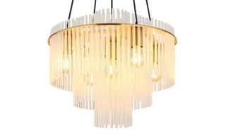 Hanglamp - GORLEY - glas - Ø 50cm - E27 - 15698H1M de Globo en Or – photo produit 3 sur 3