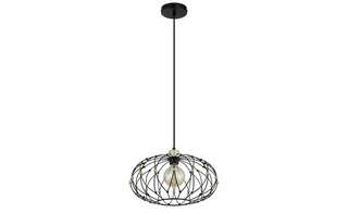 hanglamp - GREYS - metaal - Ø 40cm - E27 - 15966H de Globo en Noir – photo produit 2 sur 3