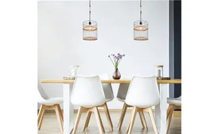 Hanglamp HALIA 35.0 cm 1-lichts Bruin de Globo en Noir – photo produit 3 sur 3