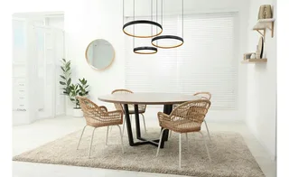 hanglamp - HALLI - metaal - ringlamp - LED - 67193-55H van Globo in Zwart – productfoto 2 van 3