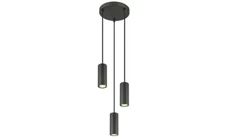 Hanglamp JAMES 6.0 cm 3-lichts Mat fra Globo i Grå – produktbillede 2 af 3