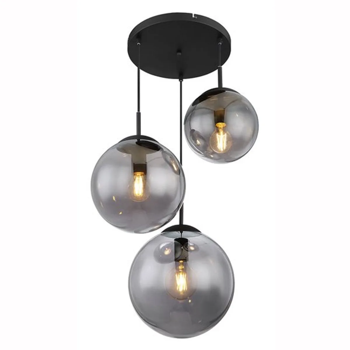 hanglamp Joel - - - 1581-3S de Globo en Noir – photo produit