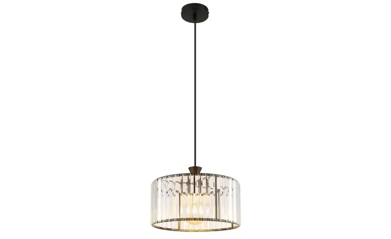 hanglamp - JORDANA - glas - Ø 31cm - E27 - 15742H by Globo in Black – product photo 2 of 3