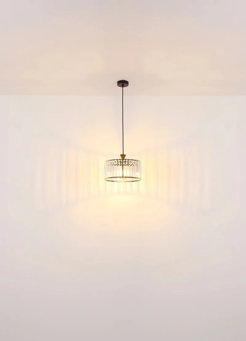 hanglamp - JORDANA - glas - Ø 31cm - E27 - 15742H by Globo in Black – product photo 1 of 3