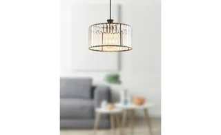 hanglamp - JORDANA - glas - Ø 31cm - E27 - 15742H by Globo in Black – product photo 3 of 3