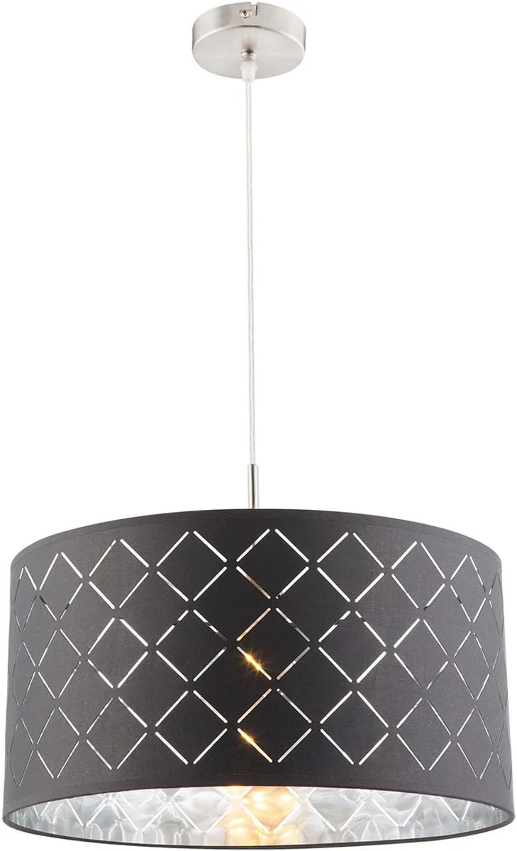 hanglamp - Kidal - metaal - Ø 40cm - E27 - 15228H von Globo in Anthrazit – Produktfoto