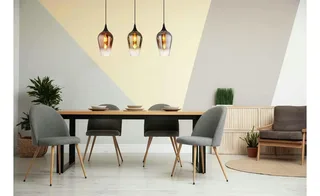 hanglamp - LAVUS - glas - grote eettafellamp - E27 - 15552-3H de Globo en Multicolore – photo produit 3 sur 3