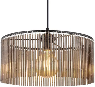 Hanglamp - LEEDS - metaal - Ø 35cm - E27 - 33080108 de Globo en Noir – photo produit 1 sur 3