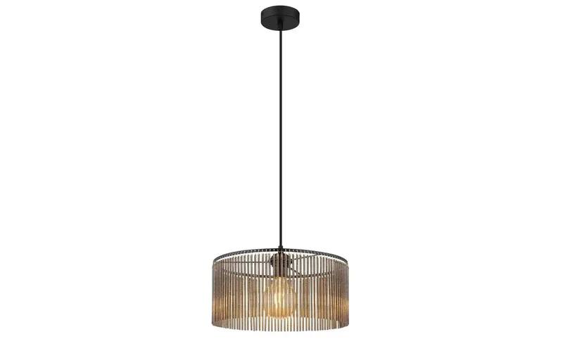 Hanglamp - LEEDS - metaal - Ø 35cm - E27 - 33080108 de Globo en Noir – photo produit 3 sur 3