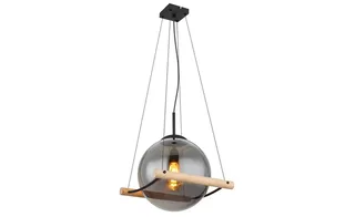 hanglamp - Leona - glas smoke glas - kleurglas-lamp - E27 - 15883H de Globo en Noir – photo produit 3 sur 3