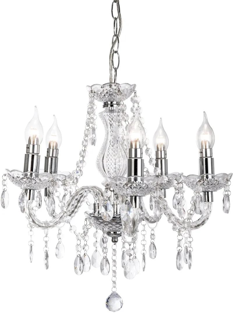 Hanglamp - MARIE - metaal - Ø 48cm - E14 - 15100501 de Globo en Chrome – photo produit