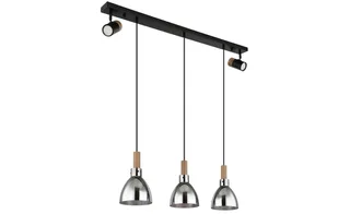 hanglamp - Mattea - metaal - grote eettafellamp - LED_E27 - 15550-3H by Globo in Black – product photo 2 of 3
