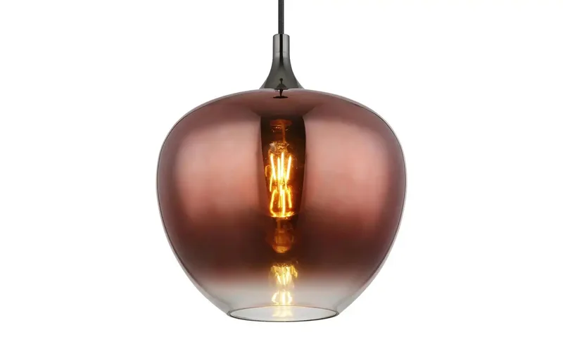 hanglamp - MAXY - glas - Ø 29cm - E27 - 15548H1G de Globo en Rouge – photo produit 2 sur 3