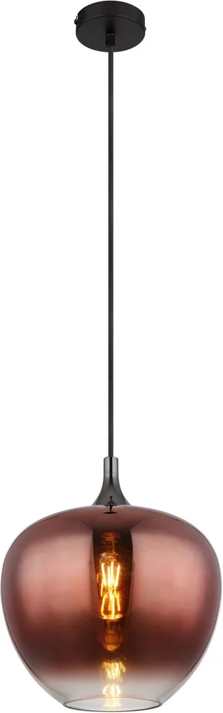 hanglamp - MAXY - glas - Ø 29cm - E27 - 15548H1G de Globo en Rouge – photo produit 1 sur 3