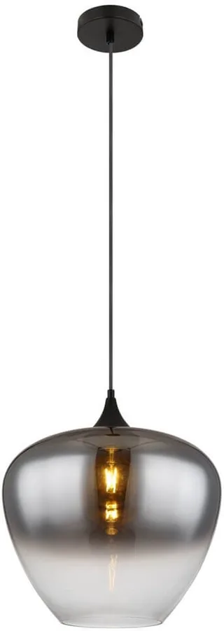 hanglamp - MAXY - glas - Ø 40cm - E27 - 15548H2 van Globo in Zwart – productfoto 1 van 3