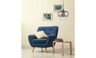 hanglamp - MAXY - glas - Ø 40cm - E27 - 15548H2 van Globo in Zwart – productfoto 3 van 3