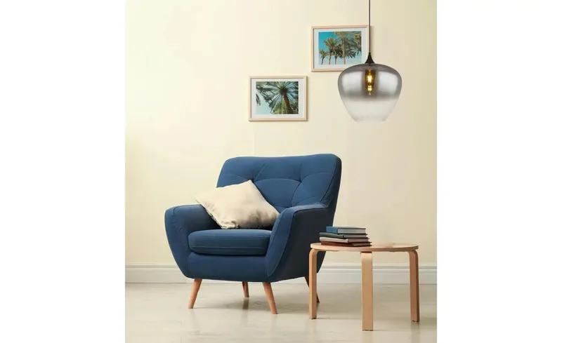 hanglamp - MAXY - glas - Ø 40cm - E27 - 15548H2 van Globo in Zwart – productfoto 3 van 3