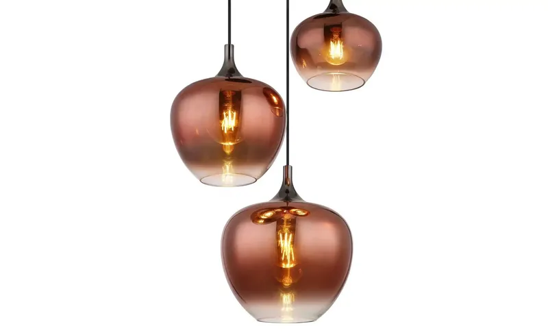 hanglamp - MAXY - glas - Ø 48cm - E27 - 15548-3HG by Globo in Red – product photo 3 of 3