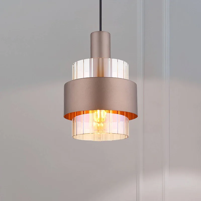Hanglamp Milley, Ø 19 cm, bronskleurig, metaal de Globo en Bronskleurig, Amberkleurig, Helder, Noir – photo produit