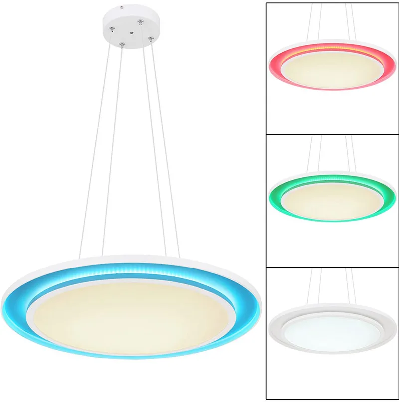 hanglamp - Murphy - metaal - Ø 60cm - LED - 48130H från Globo i Vit – produktbild