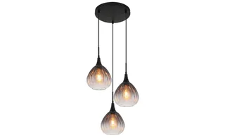 hanglamp - OLSEN - glas - Ø 44cm - E27 - 15887-3H de Globo en Noir – photo produit 3 sur 3