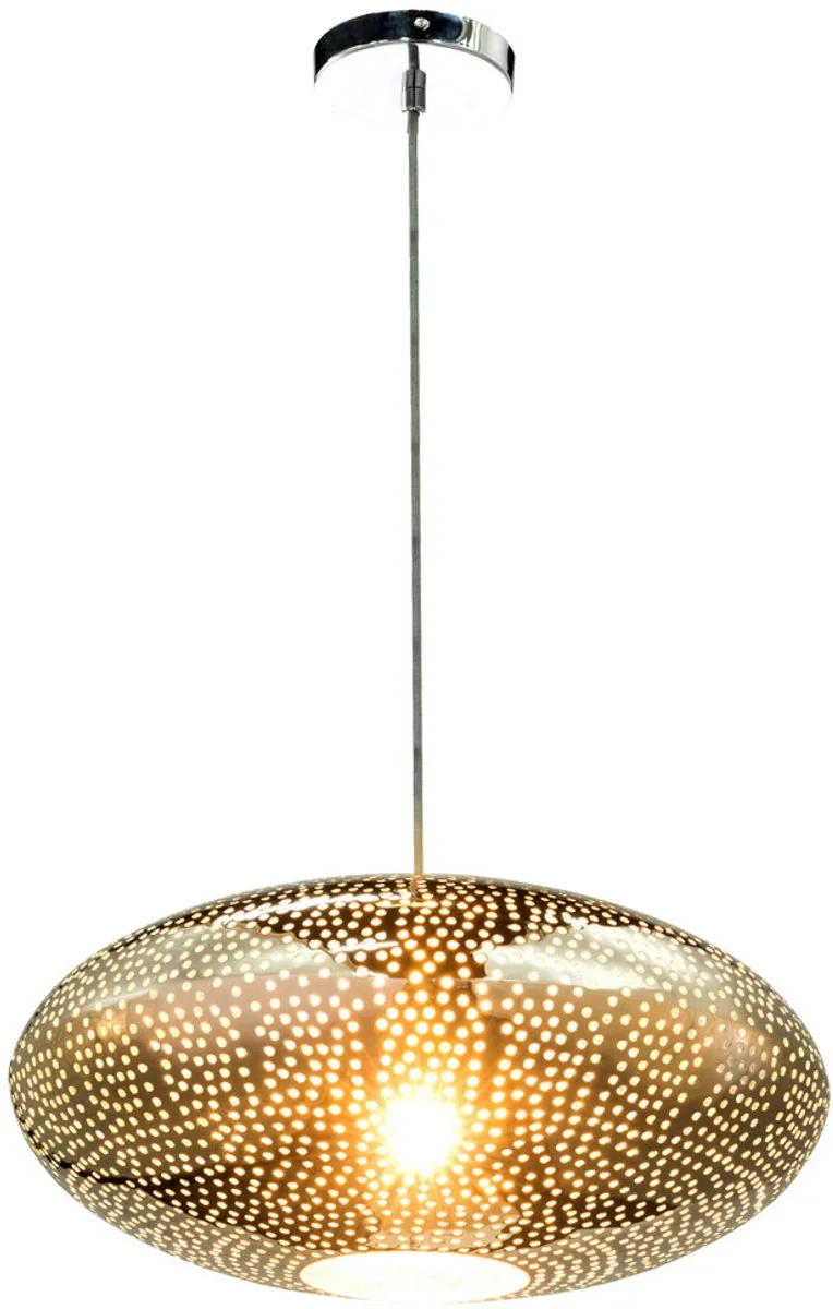 Hanglamp ovaal rond 'Brandon' E27 fitting 400mm de Globo en False – photo produit