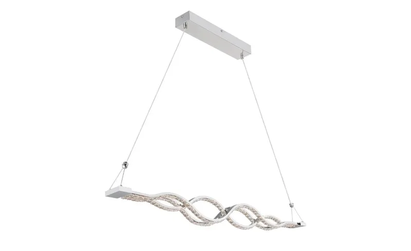 hanglamp - Pilla - metaal - grote eettafellamp - LED - 67109-30 by Globo in Chrome – product photo 3 of 3