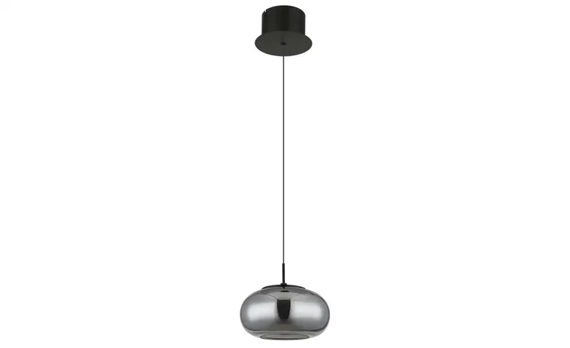 hanglamp - QUINTARA - glas - Ø 20cm - LED - 15744H by Globo in Black – product photo 2 of 3