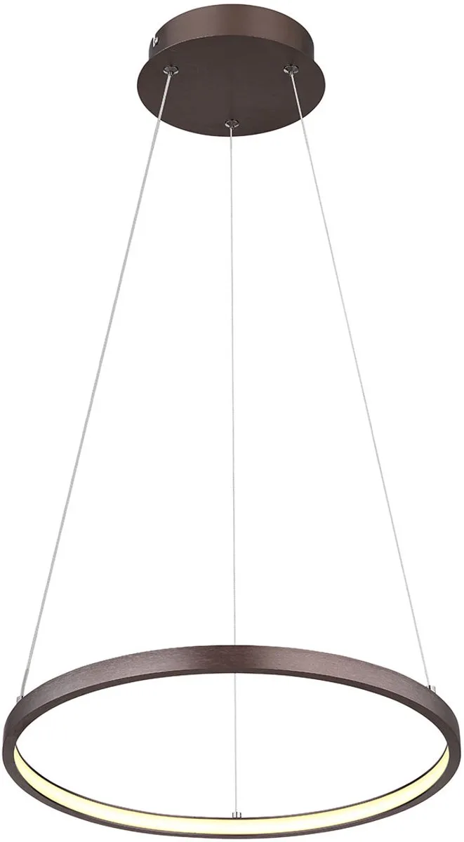 hanglamp - Ralph - metaal - Ø 39cm - LED - 67192-19BR från Globo i Brun – produktbild