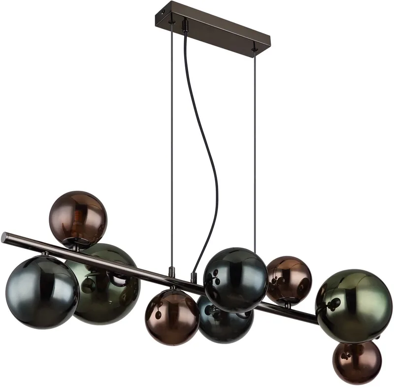 hanglamp - RIHA - glas - grote eettafellamp - G9 - 56142-9H fra Globo i Flerfarvet – produktbillede
