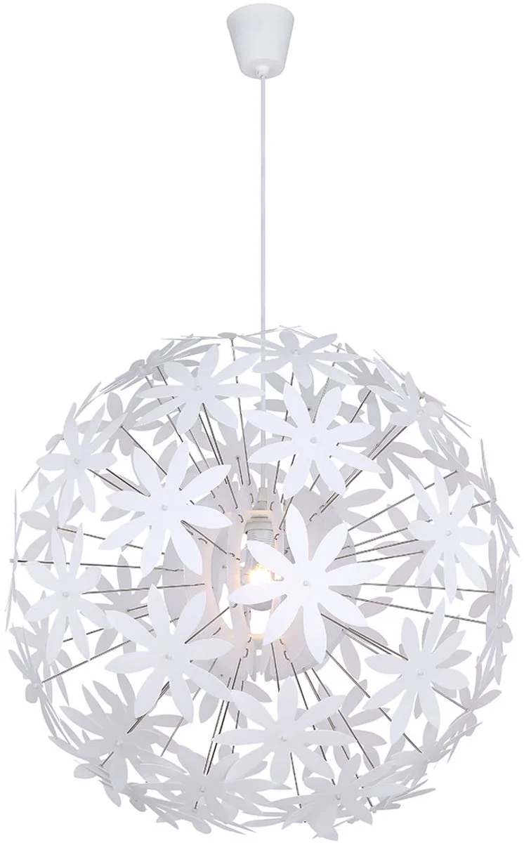 hanglamp - Stella - kunststof - Ø 60cm - E27 - 15024 de Globo en Blanc – photo produit