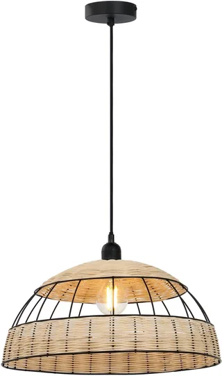 hanglamp - STRAHLER - metaal - Ø 40cm - E27 - 15667H by Globo in Natural – product photo 1 of 3