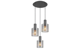 hanglamp - TULIVAR - glas - Ø 48cm - E27 - 15904-3HR de Globo en Noir – photo produit 3 sur 3