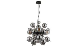 hanglamp - UDO - glas - Ø 52cm - E27 - 15633H2S van Globo in Zwart – productfoto 2 van 3