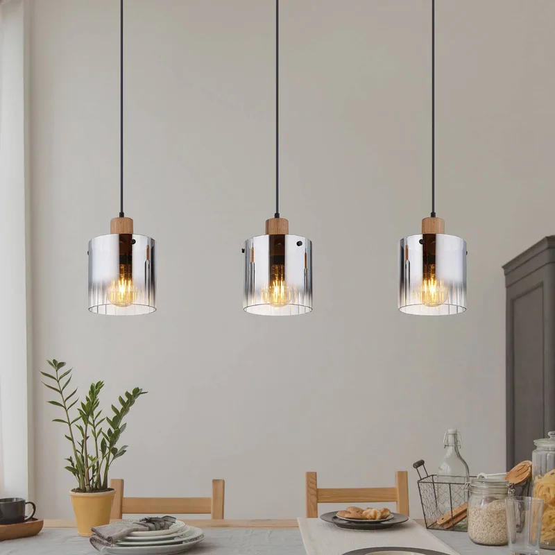 Lighting Pendelleuchte von Globo in Rookgrijs, Braun – Produktfoto