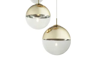 hanglamp - Varus - glas - Ø 65cm - E27 - 15855-5 fra Globo i Guld – produktbillede 2 af 3