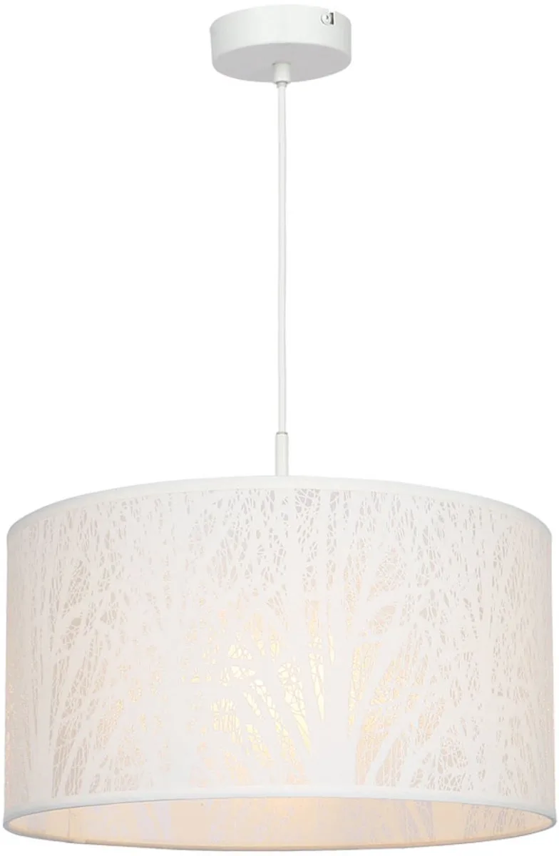Hanglamp woonkamer boom decor patroon hanglamp plafondlamp in set incl. LED lamp von Globo in Weiß – Produktfoto