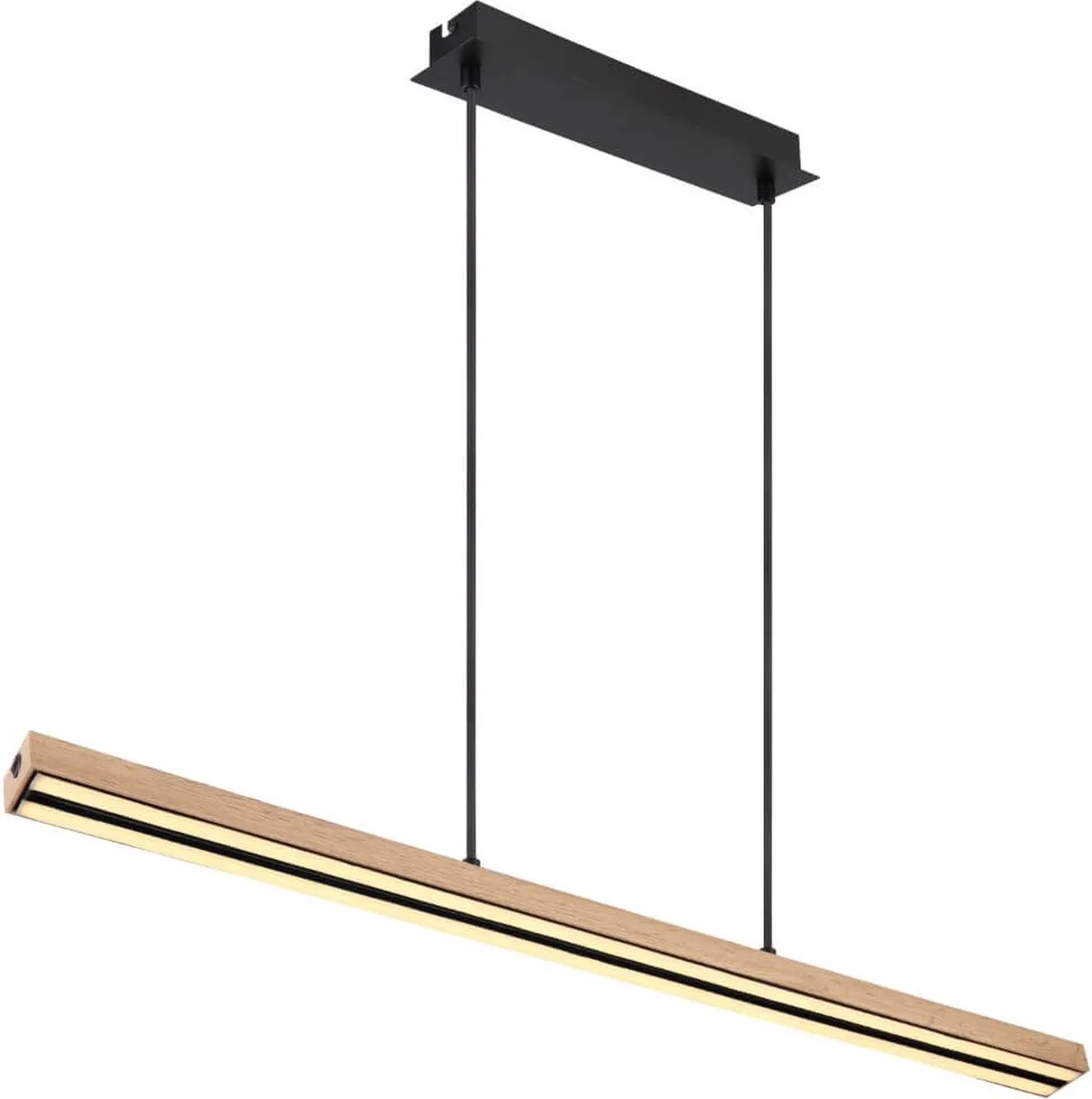 Houten led hanglamp Doro Up en Down - 416080WH1 de Globo en Marron – photo produit