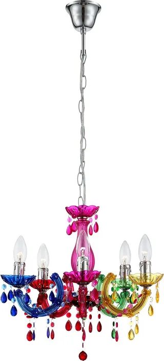 Kroonluchter Globo Cuimbra II - Acryldecoratie kristallen de Globo en Multicolore – photo produit 1 sur 5
