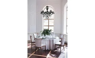 Kroonluchter Globo Cuimbra LED - Chroom - Acryldecoratie kristallen de Globo en Noir – photo produit 2 sur 2