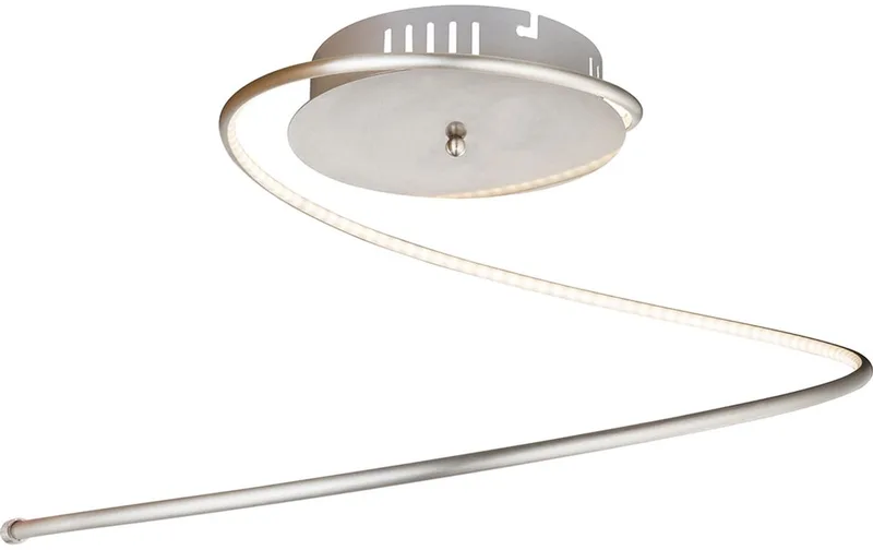 LED 16 watt plafondlamp acryl lamp verlichting spiraal Globo REBEL 67826-16 van Globo in Zilver – productfoto