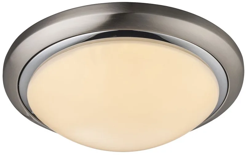 LED 24 watt plafondlamp rond opaal verlichting spotlamp chroom Globo 41739-24 de Globo en Argent – photo produit